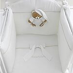 SET PIUMONE E PARACOLPI LETTO 4PZ TATO BIANCO