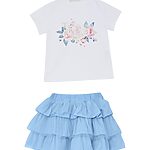 COMPLETO T-SHIRT E GONNA TULLE