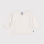 CARDIGAN CON INCROCIO IN MAGLIA TRAFORATA DI MISTO LANA E COTONE